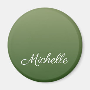Personalised green ombre magnet