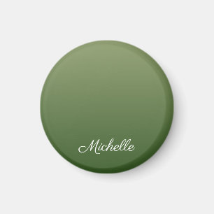 Personalised green ombre magnet