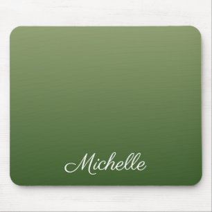 Personalised green ombre mouse mat