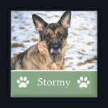 Personalised  Green Pet Photo Magnet<br><div class="desc">Personalised Green Pet Photo Magnet.</div>