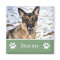 Personalised  Green Pet Photo Magnet