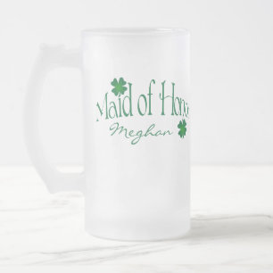 Personalised Green Shamrock MOH Beer Stein