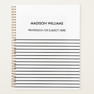Personalised Green Spiral Notebook Planner