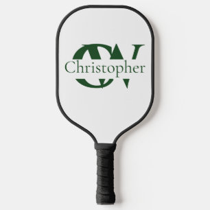 Personalised Green with Name & Initials Pickleball Paddle