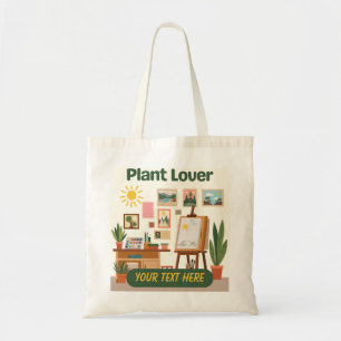Personalised Greenery & Creative Workspace Design Tote Bag
