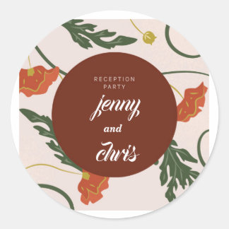 Personalised Greenery Eucalyptus Wedding Sticker –