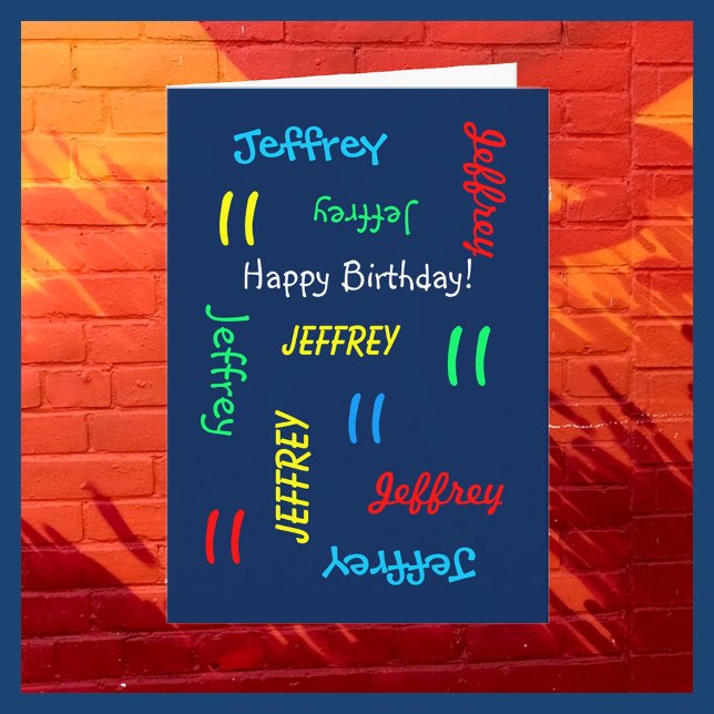 Personalised Greeting Card Any Name, Age, 11th Bdy (Creator Uploaded)