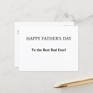 Personalised Greeting for Dad, Grandpa, or Husband Holiday Postcard