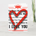 Personalised Greeting Of Love Card<br><div class="desc">A card for all seasons. A personalised greeting of love. Perfect for Birthdays,  Valentines,  Anniversaries or just because you haven't told your partner recently how much you love them.</div>