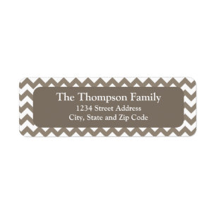 Personalised Grey and White Chevron