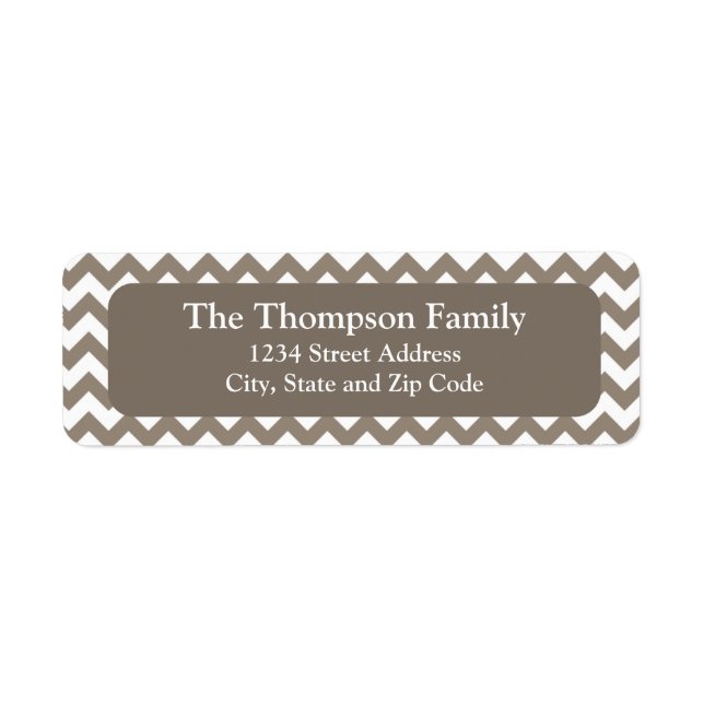 Personalised Grey and White Chevron (Front)