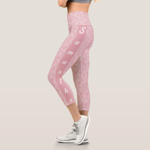 Personalised Grey and White Lace Leggings