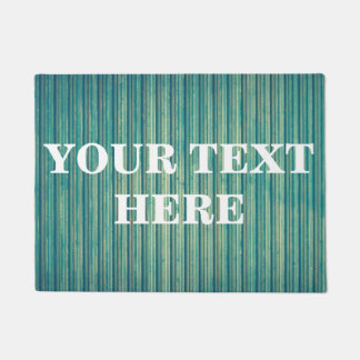 Personalised Grey Bamboo Wood Doormat