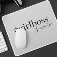 Personalised Grey #GirlBoss Name 