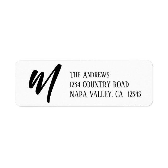Personalised Grey White Couple  Label (Front)