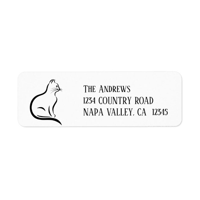 Personalised Grey White Couple  Label (Front)