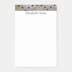 Personalised Grey with Black Circles Post-it Notes