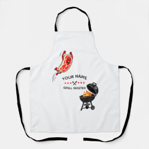 Personalised Grill Master   Custom BBQ with Name Apron