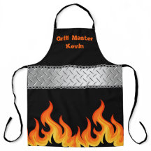 Personalised Grill Master Flame Black