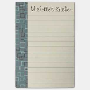 Personalised Grocery Kitchen Post It Notes Gift