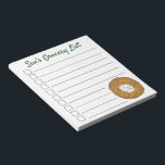 Personalised Grocery List Latke Potato Pancake Notepad<br><div class="desc">Design features an original marker illustration of a delicious latke potato pancake topped with sour cream, a staple in Jewish holiday cuisine. Ideal for Hanukkah celebrations! This Chanukah latkes design is also available on other products. Lots of additional foodie designs are also available from this shop! Don't see what you're...</div>