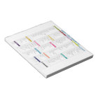 Personalised Grocery List Notepad