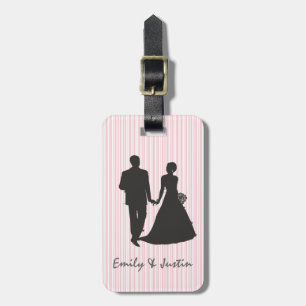 Personalised Groom and Bride Luggage Tag