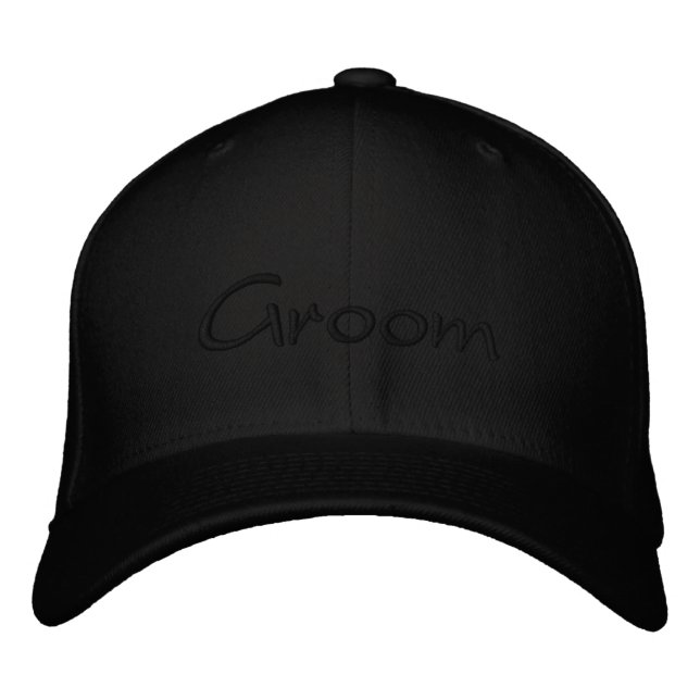 Personalised Groom Baseball Cap with Embroidery (Front)