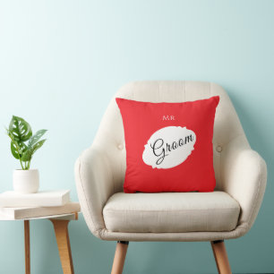 Personalised Groom Pillow – Modern Decor