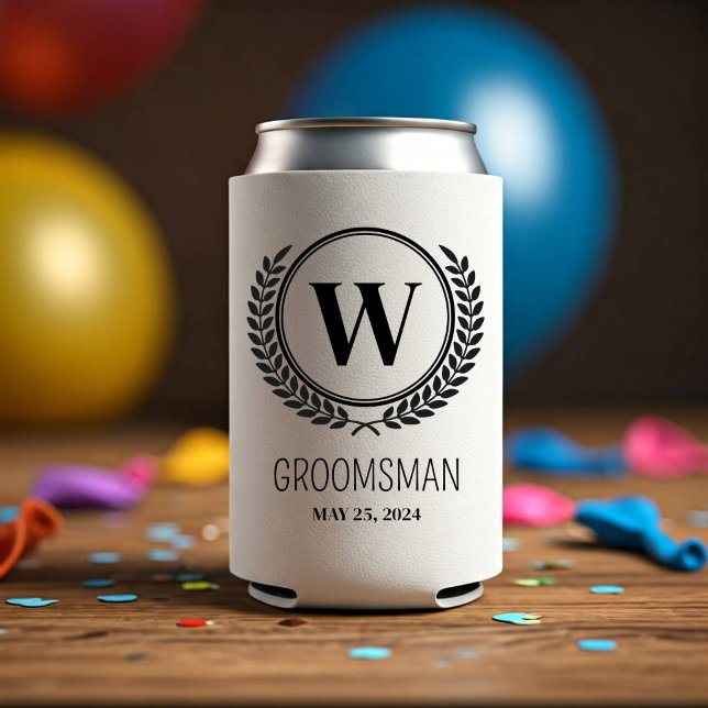 Personalised Groomsman Can Cooler (can cooler)