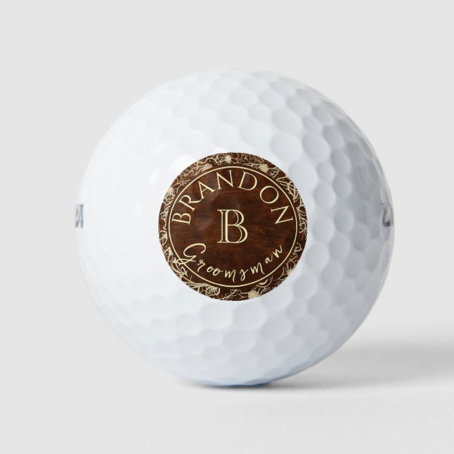 Personalised Groomsman Golf Balls (Front)