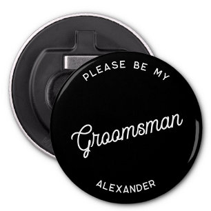 Personalised Groomsman Proposal Bottle Opener