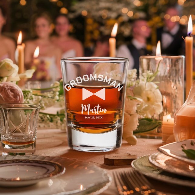 Personalised Groomsman Shot glass (Creator Uploaded)