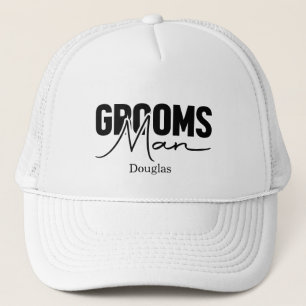 Personalised Groomsman Wedding Cap