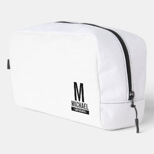 Personalised Groomsman's Monogram and Name Dopp Kit