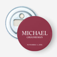 Personalised Groomsman's Name and Monogram