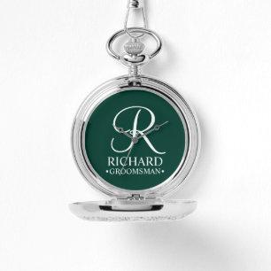 Personalised Groomsman's Name and Monogram Watch