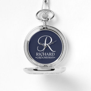 Personalised Groomsman's Name and Monogram Watch