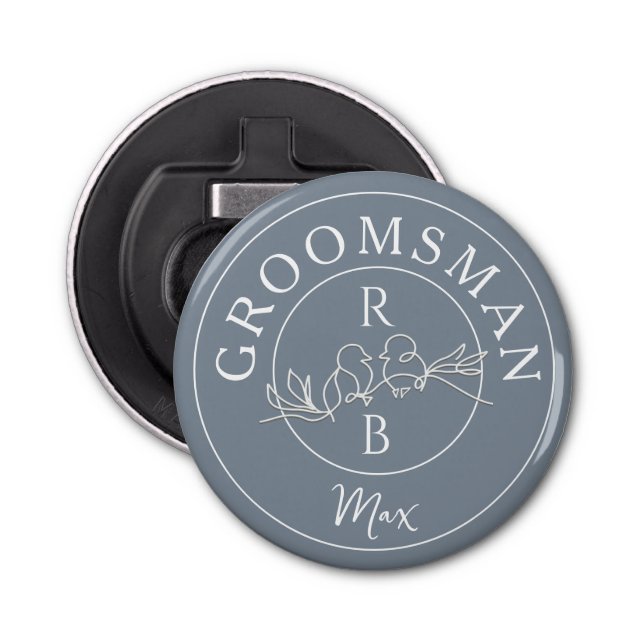 Personalised Groomsmen Bottle Opener (Front)