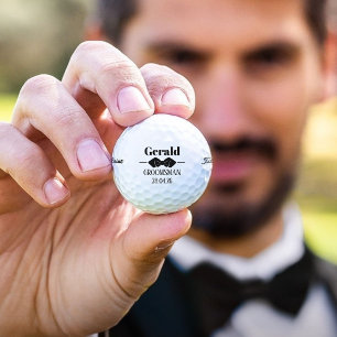 Personalised Groomsmen Bridal Wedding  Golf Balls