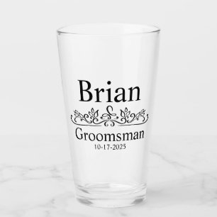 Personalised Groomsmen Gifts, Custom juice Glasse Glass
