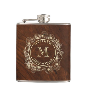 Personalised Groomsmen Hip Flask
