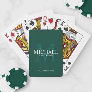 Personalised Groomsmen Playing Cards