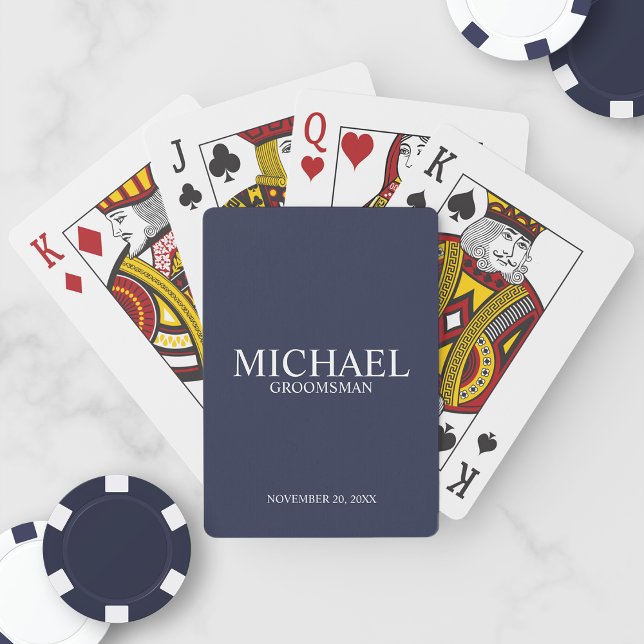 Personalised Groomsmen Playing Cards (Creator Uploaded)