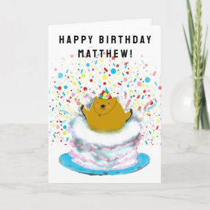 Personalised Groundhog Day Birthday Card