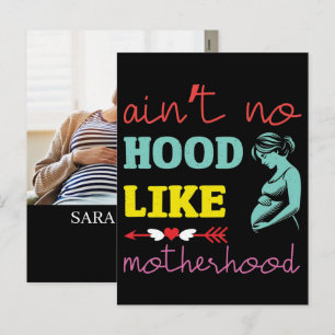 Personalised Growing A Human Pregnancy Announcemen Holiday Postcard