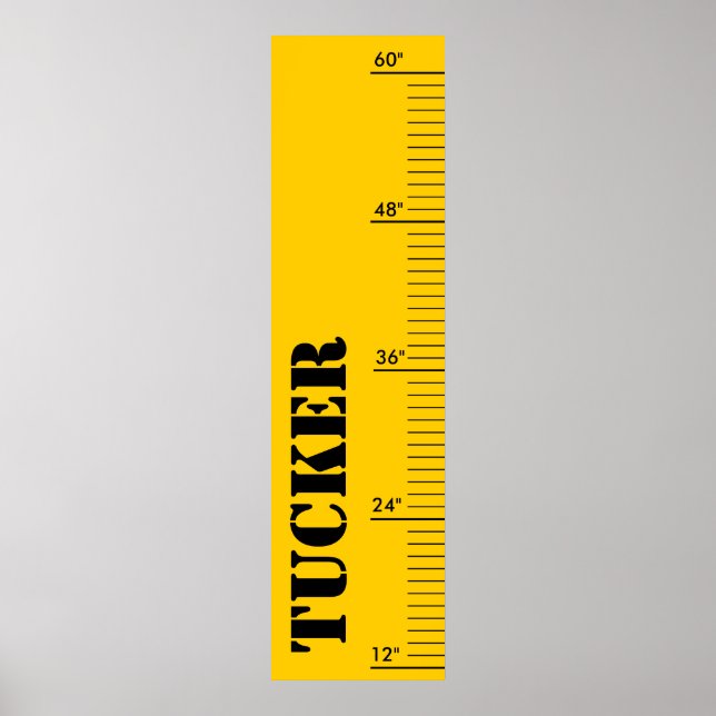 Personalised Growth Chart - Ruler (Front)