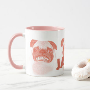 Personalised Grumpy Pug Mug