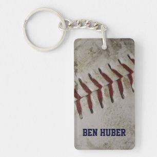 Personalised Grunge Dirty Baseball Key Chain