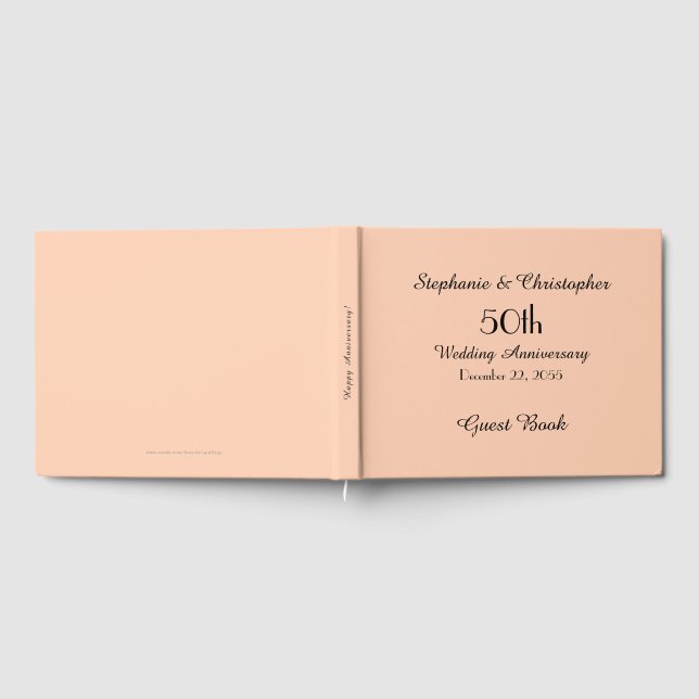Personalised Guest Book 50th Anniversary Party (Full)